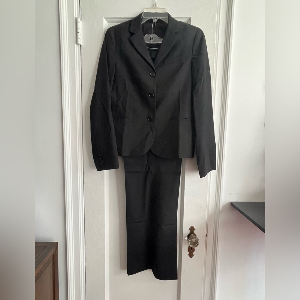Theory Black Blazer and Trousers